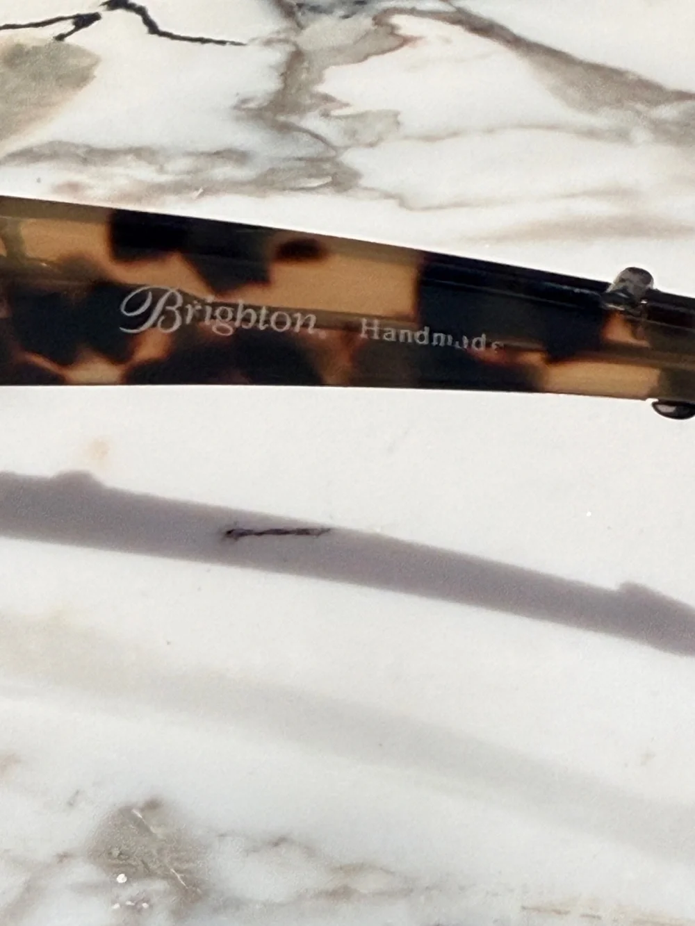 Brighton Tortoise Shell Oval Sunglasses with Green Lenses